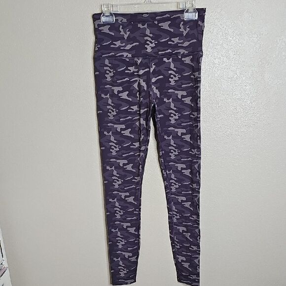 CRZ YOGA medium purple Camo Print naked feel Compression High-Waisted Leggings - Picture 1 of 7